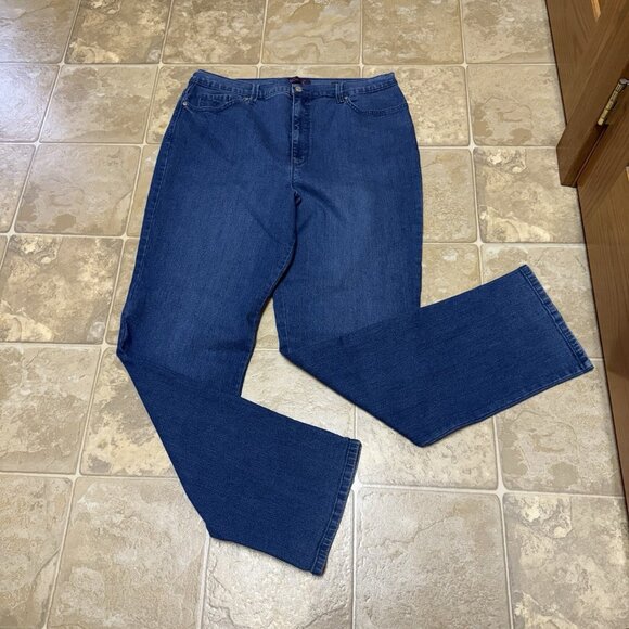 Gloria Vanderbilt Amanda Style Denim Jeans - Size 18 Long - 18L - Picture 1 of 6